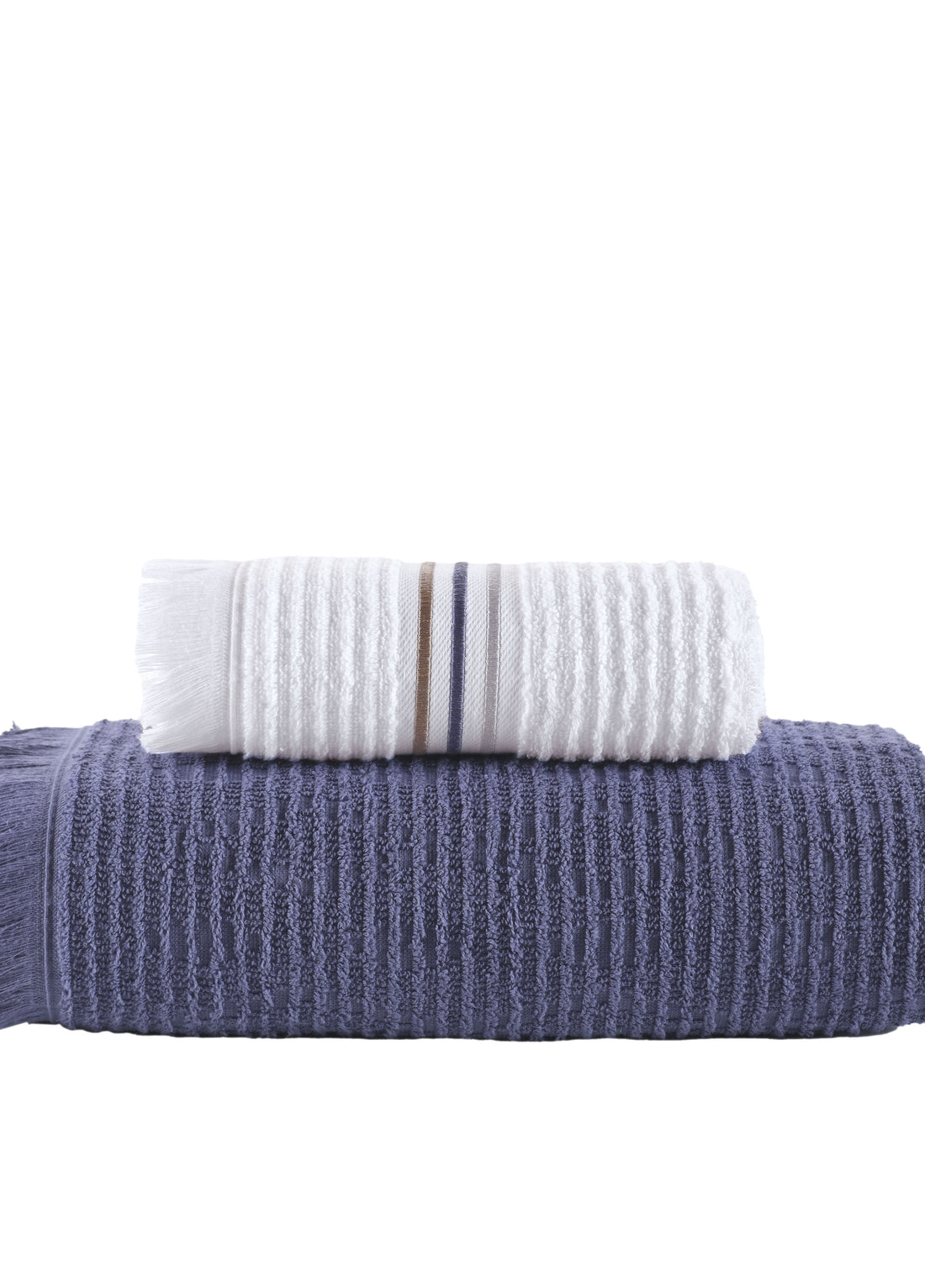 KOD-8090 50 x 90/80X150 JAKARLI&NAKIŞLI PAMUKLU HAVLU (2'Lİ)