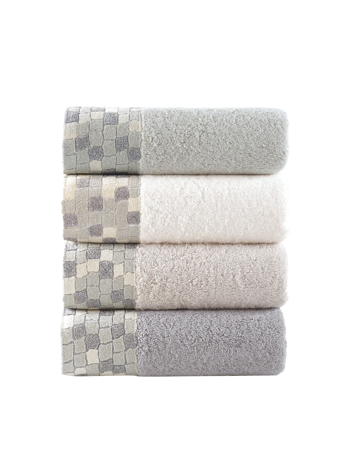 KOD-8071 50 x 90 PAMUKLU HAVLU (4'LÜ) - KARIŞIK