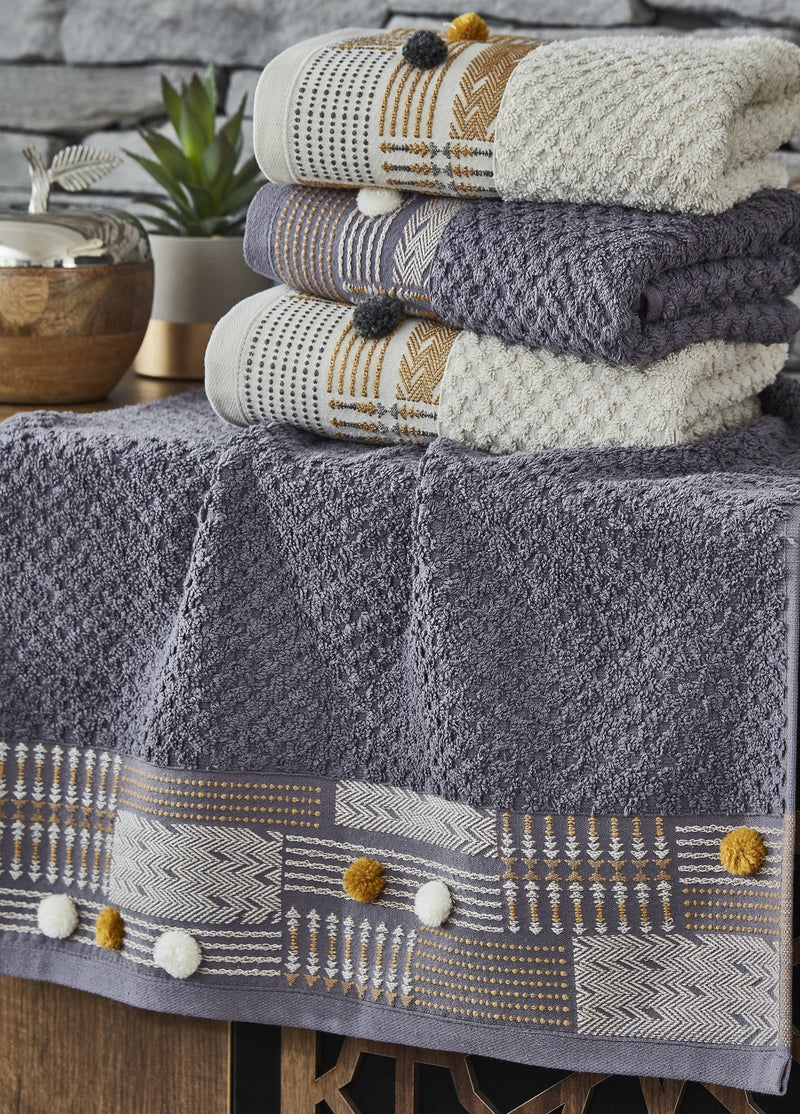 КОД-9820 НАБОР ПОЛОТЕНЦЕВ ИЗ ХЛОПКОВОГО ЖАККАРДА 50X90 (4 ШТ. В НАБОРЕ) – СМЕШАННЫЕ