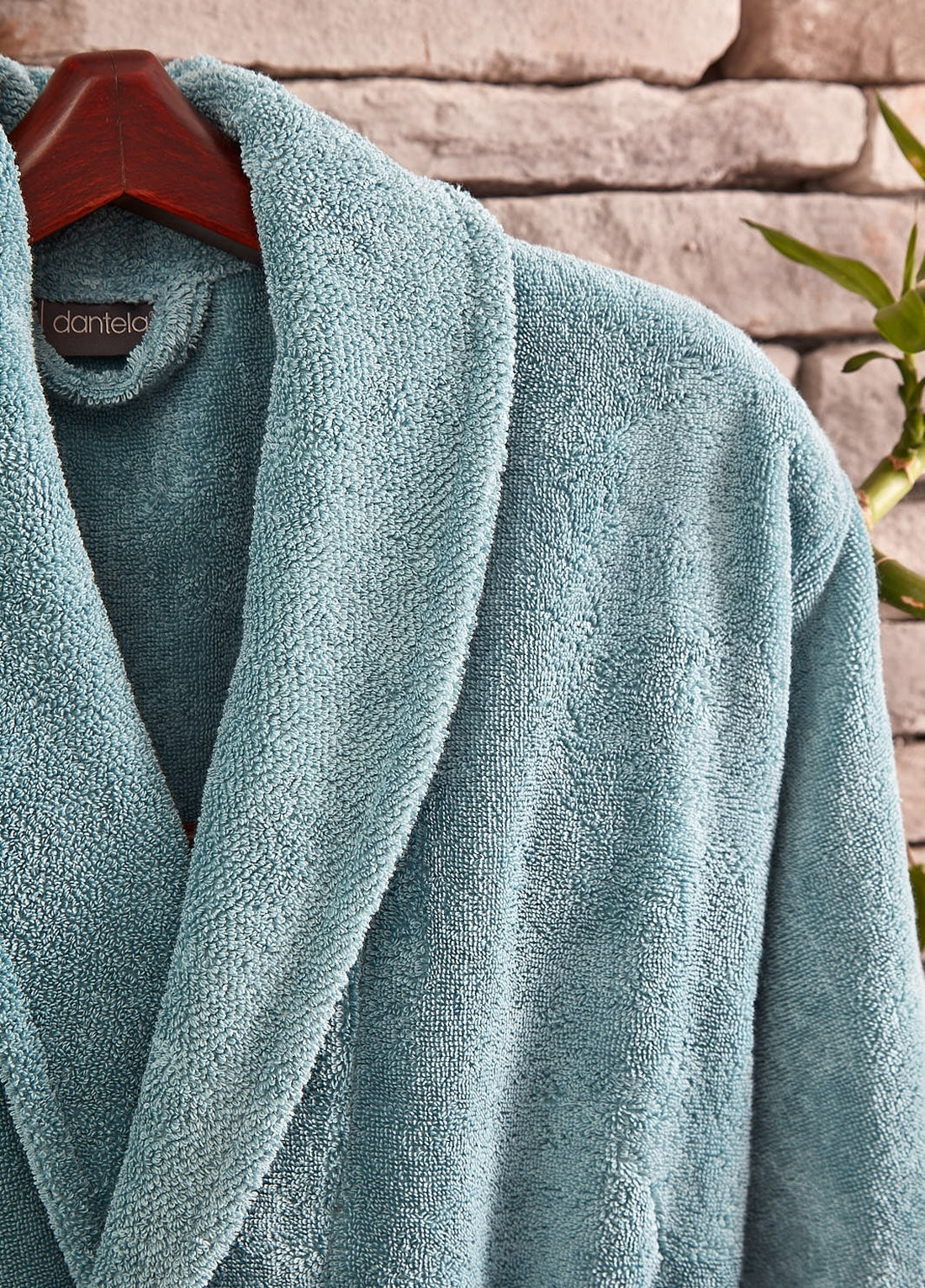 Peren 6 Parça Pamuk Aile Bornoz Seti - Yeşil/Maldiv