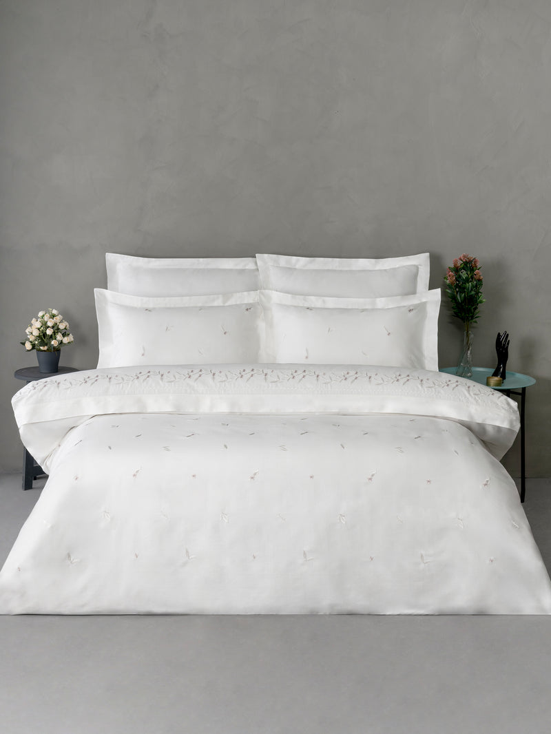 Adore Nakışlı Pamuk Saten Çift Kişilik Nevresim Takımı