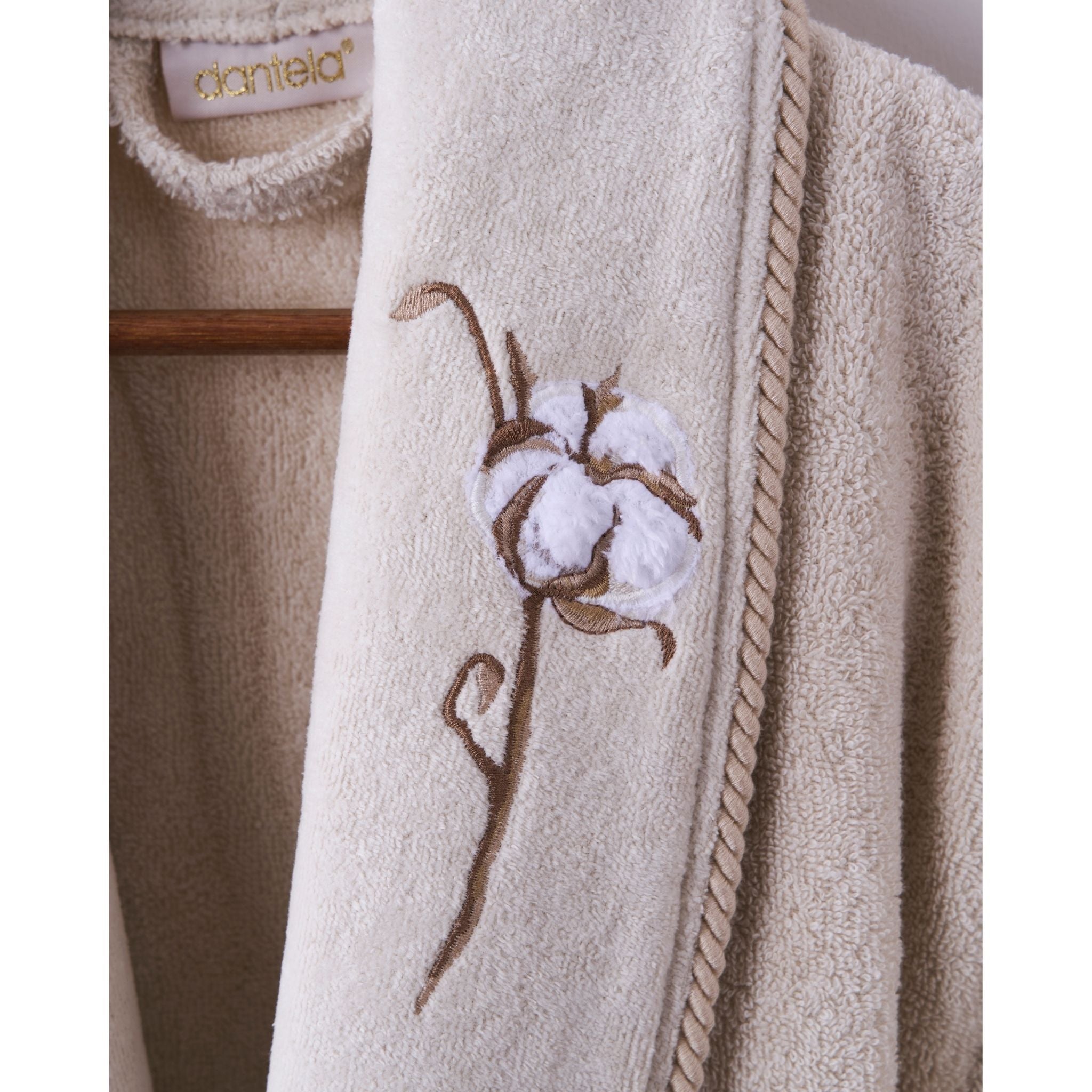 Cameron Pamuk Tekli Kadın Bornoz Seti