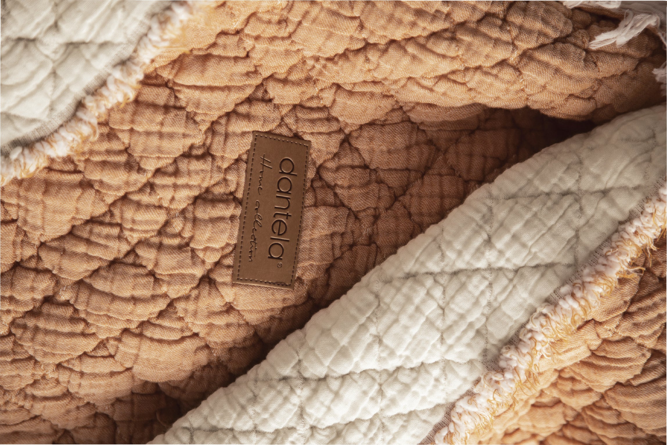 Cedric Polyester Dolgulu Yıkamalı Yatak Örtüsü - Somon