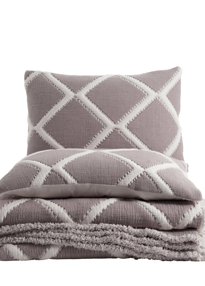 Garcia Çift Kişilik Baklava Dilim Yatak Örtüsü - Bej