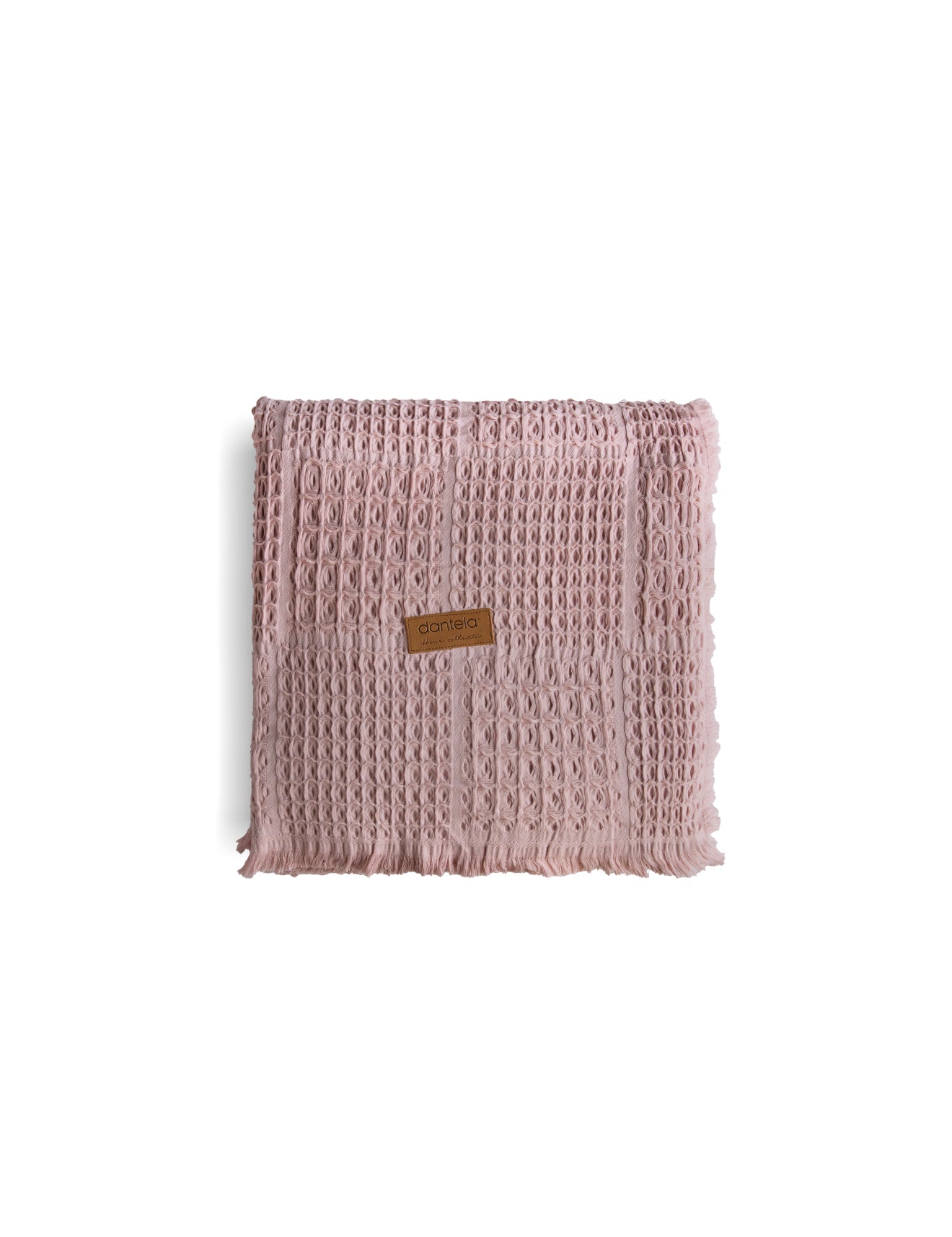 Denzy %100 Pamuk Waffle Yatak Örtüsü & Pike 240x260 Cm Pudra