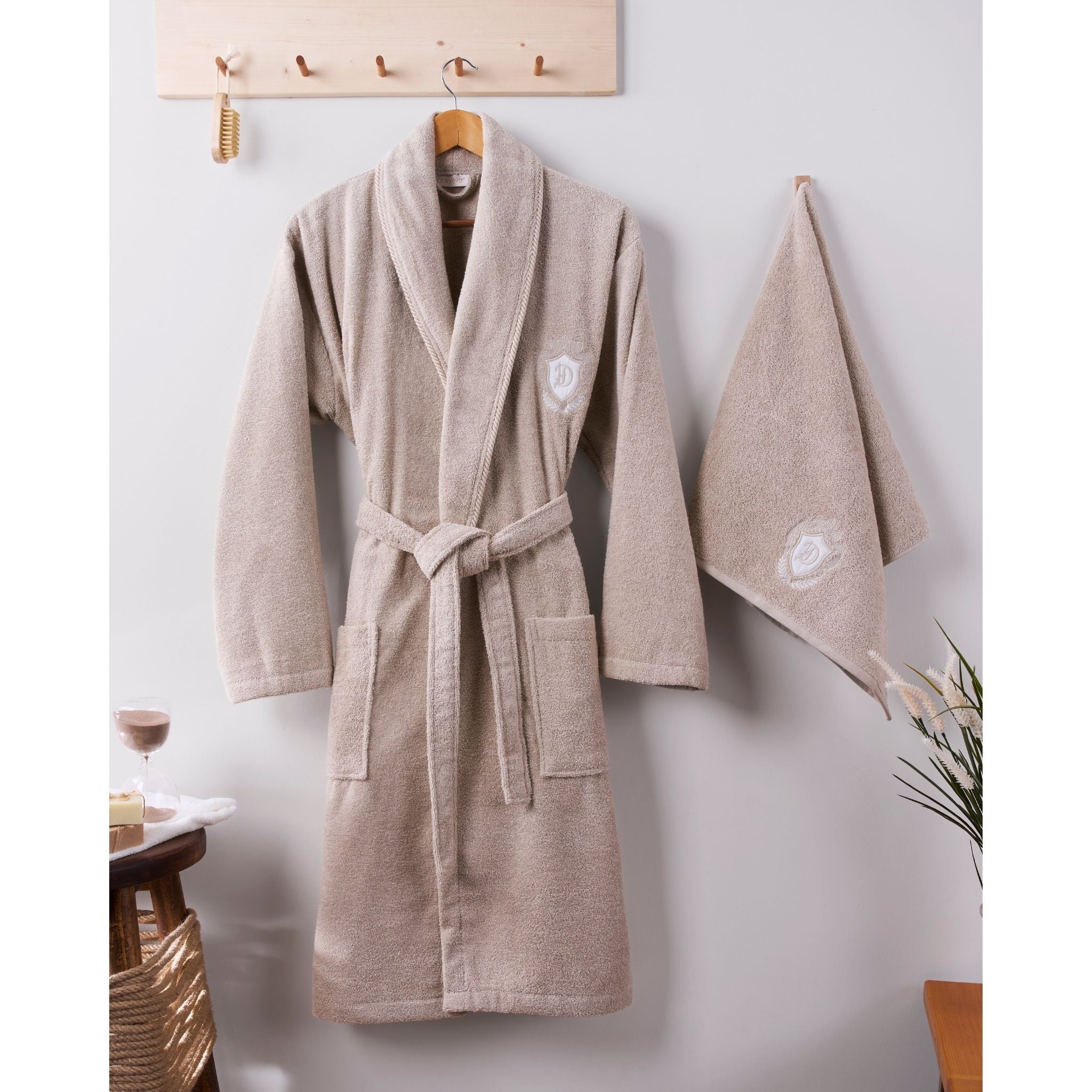 Erkek Tek Pamuk Bornoz