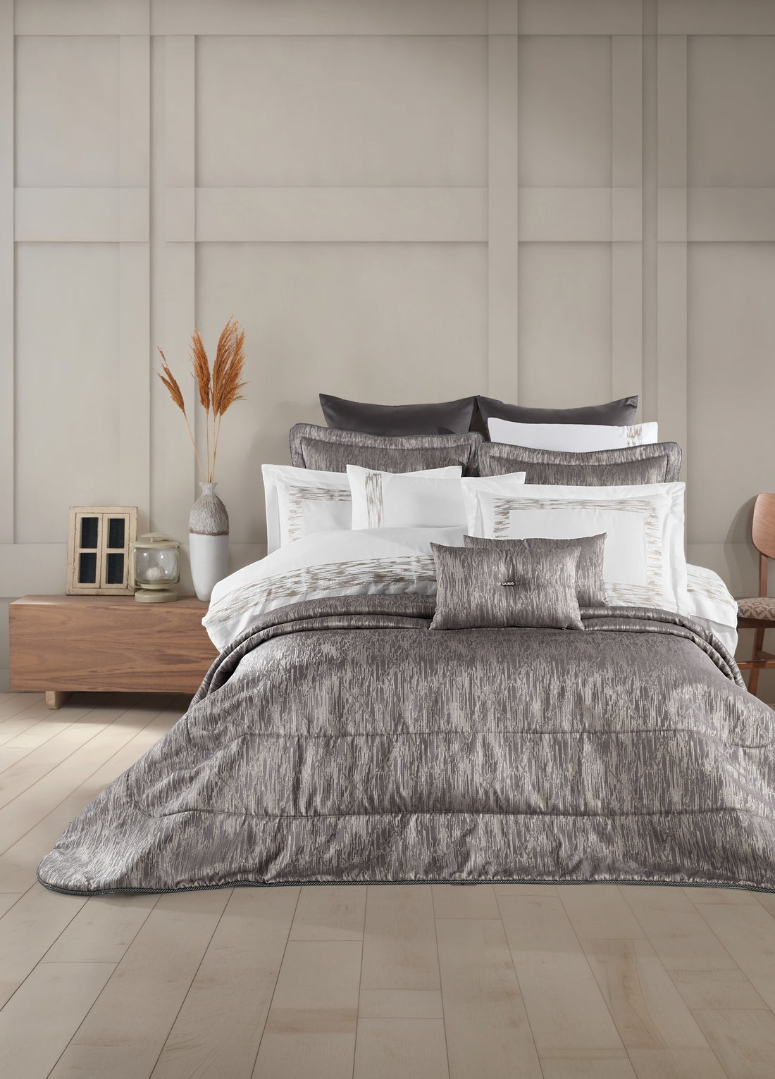 Комплект покрывала из жаккардового волокна Dantela Arvent