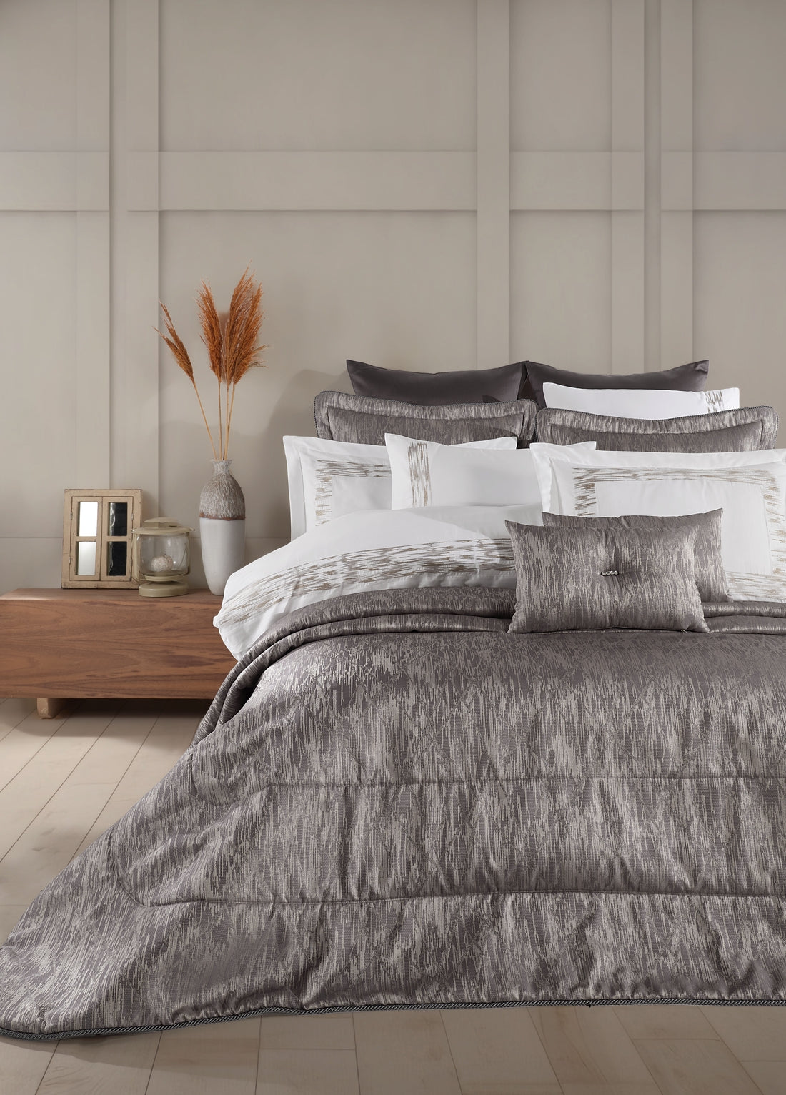 Комплект покрывала из жаккардового волокна Dantela Arvent