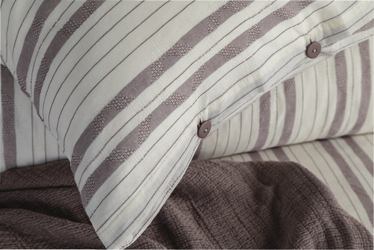 Linea Nevresim & Yatak Örtüsü Seti - Bej