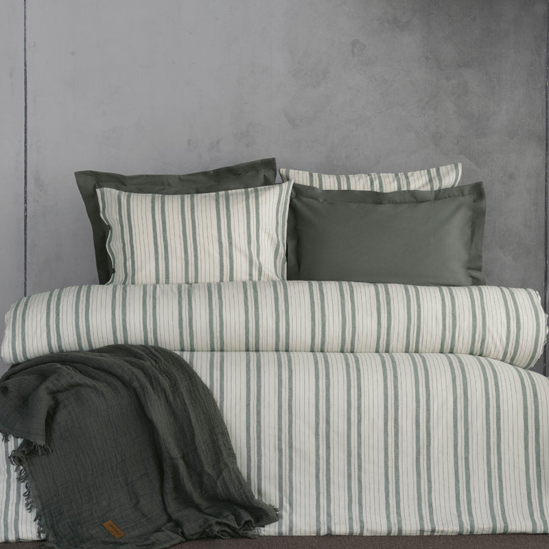 Linea Nevresim & Yatak Örtüsü Seti - Haki