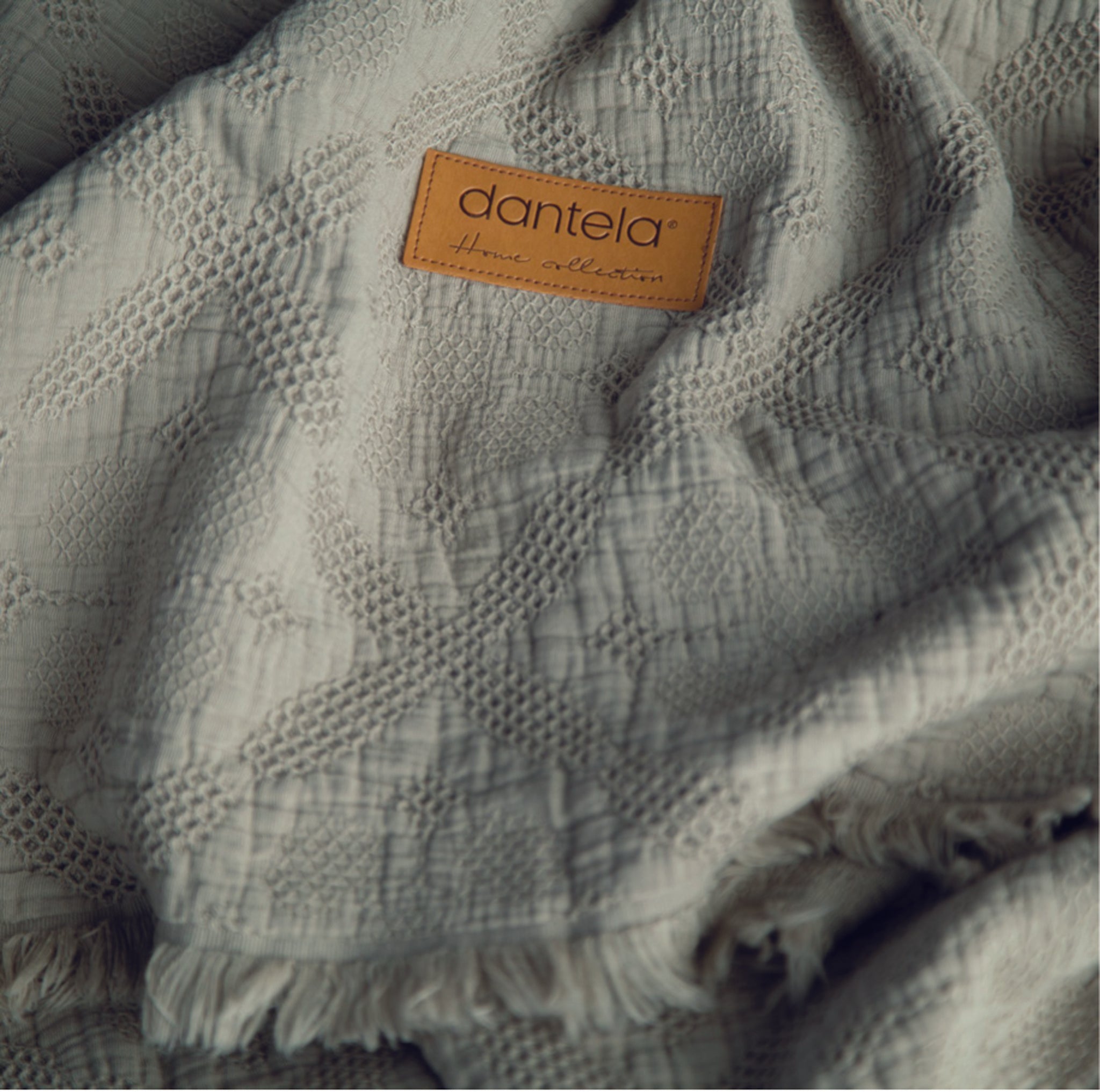 Lucca Fitilli Desen Yatak Örtüsü - Açık Yeşil