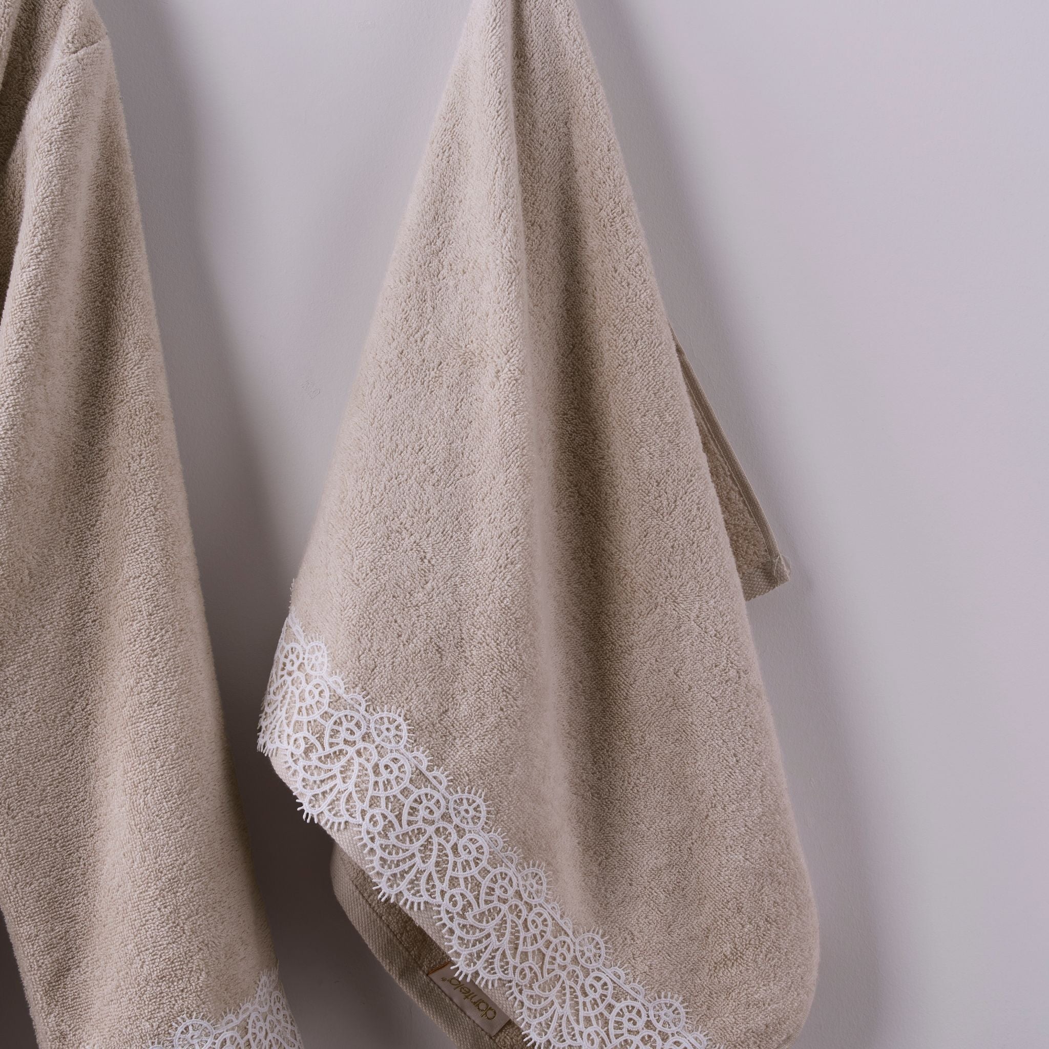 Marıa Tek Kadın Pamuk Bornoz - Bej
