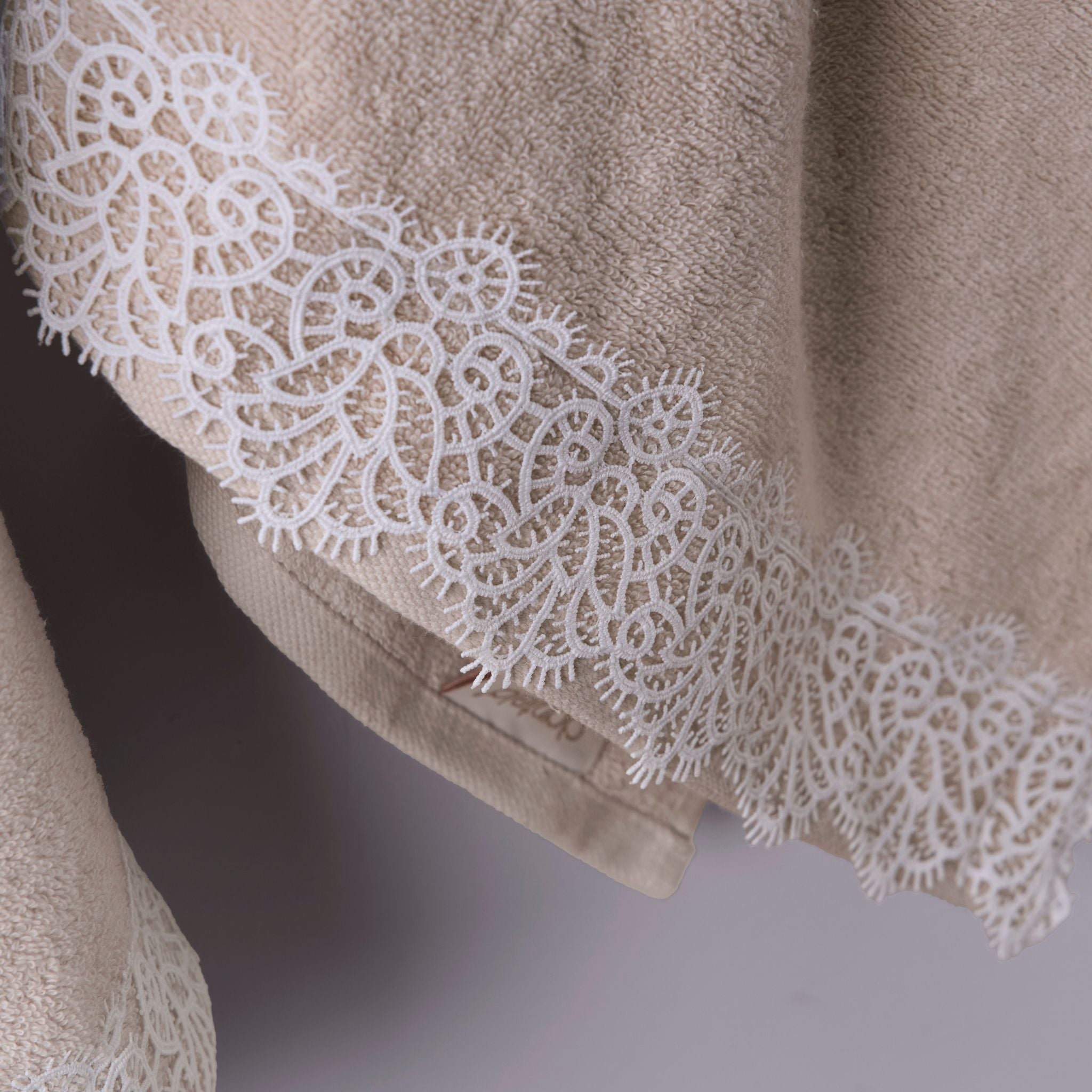 Marıa Tek Kadın Pamuk Bornoz - Bej