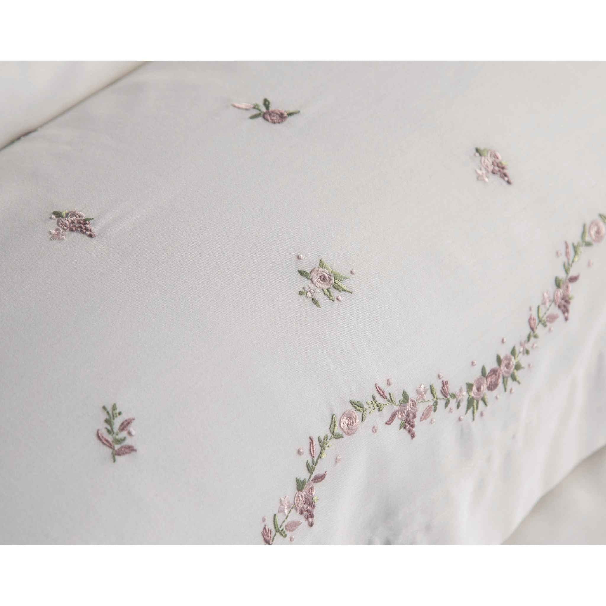 Minoa Nakışlı Pamuk Saten Nevresim Takımı - Krem