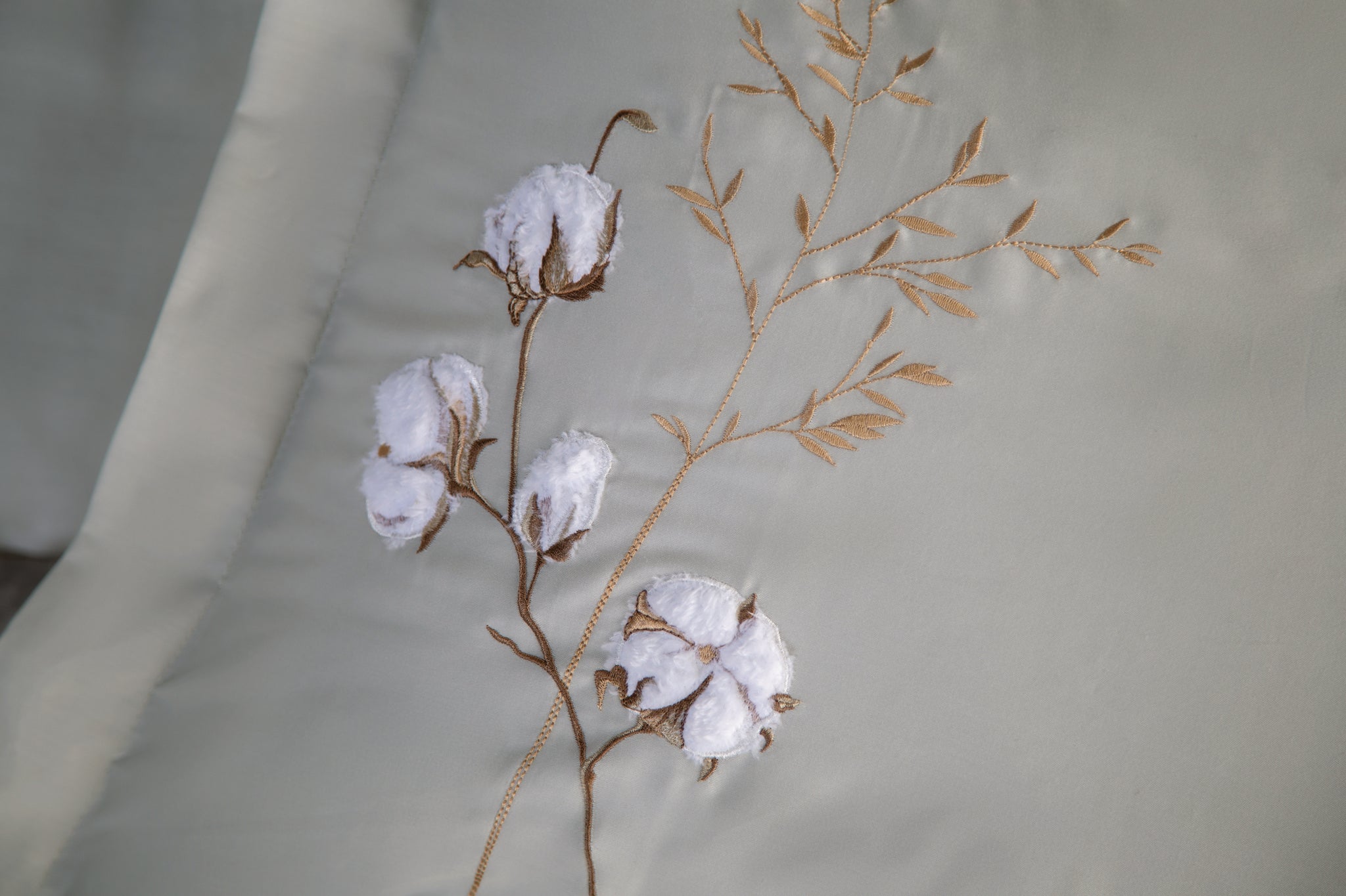 Moneda Çift Kişilik Nakışlı Nevresim Takımı - Mint