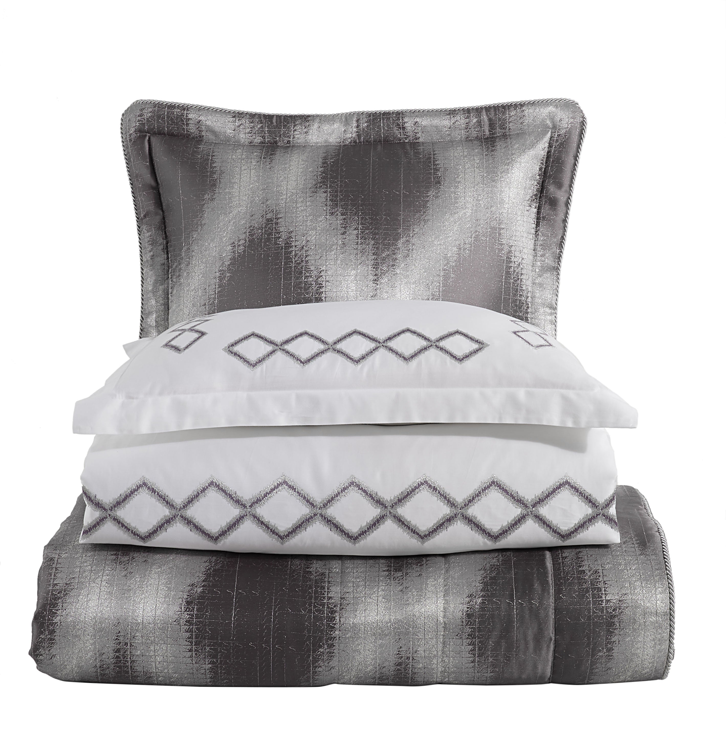 Rimma Nakışlı Nevresim & Jakarlı Elyaflı Yatak Örtüsü Seti