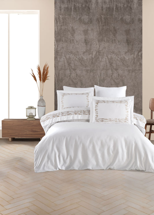 Arvent Nakışlı Pamuk Saten Nevresim Takımı