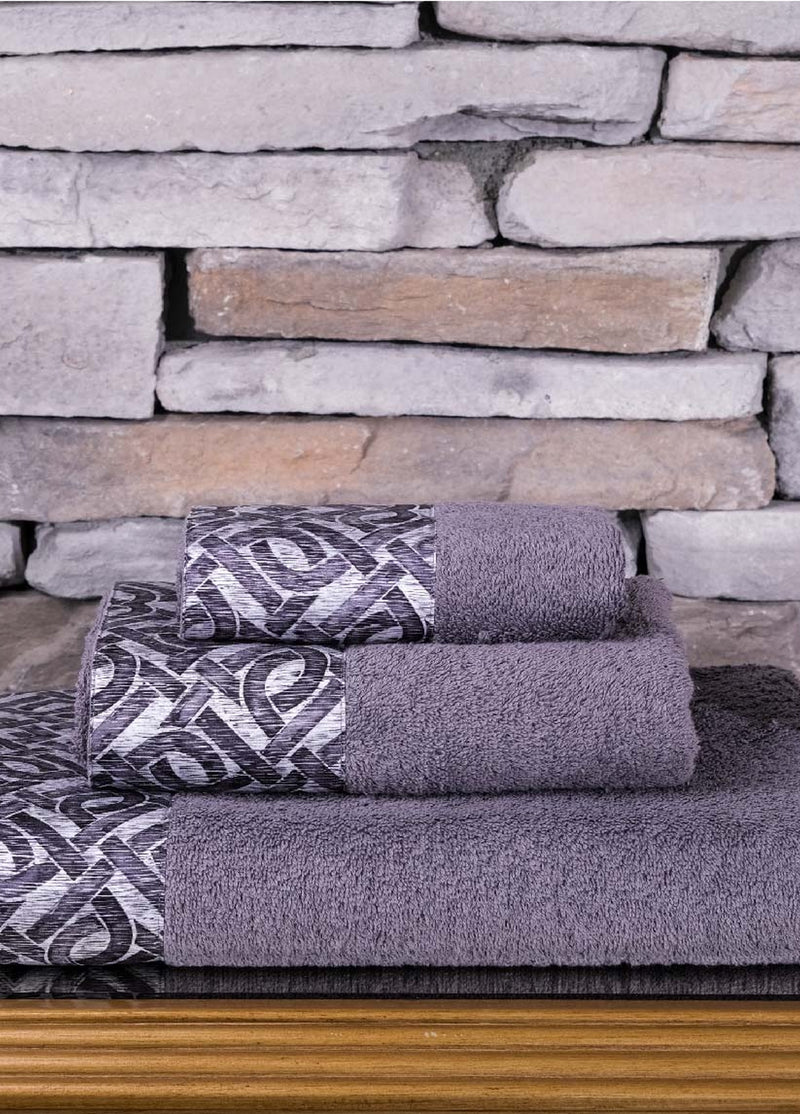 KOD-9720 PAMUK DİGİTAL BASKILI HAVLU SETİ (3'LÜ)