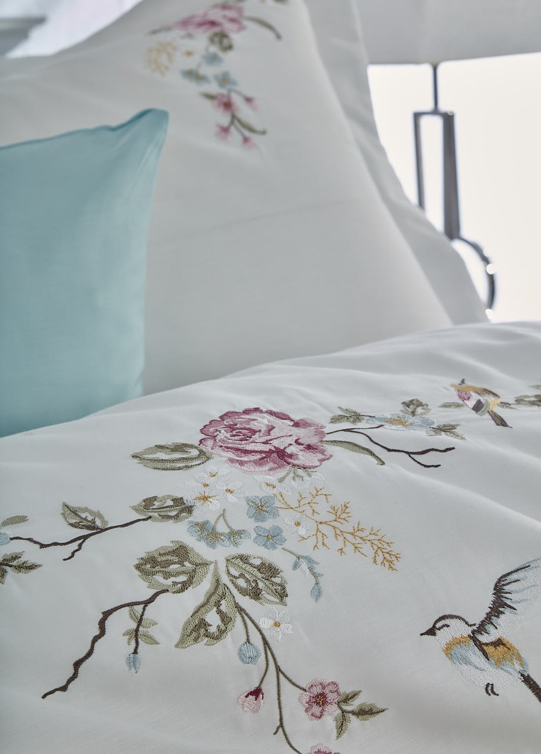 Rüya Pamuk Saten Çift Kişilik Nevresim Takımı - Krem