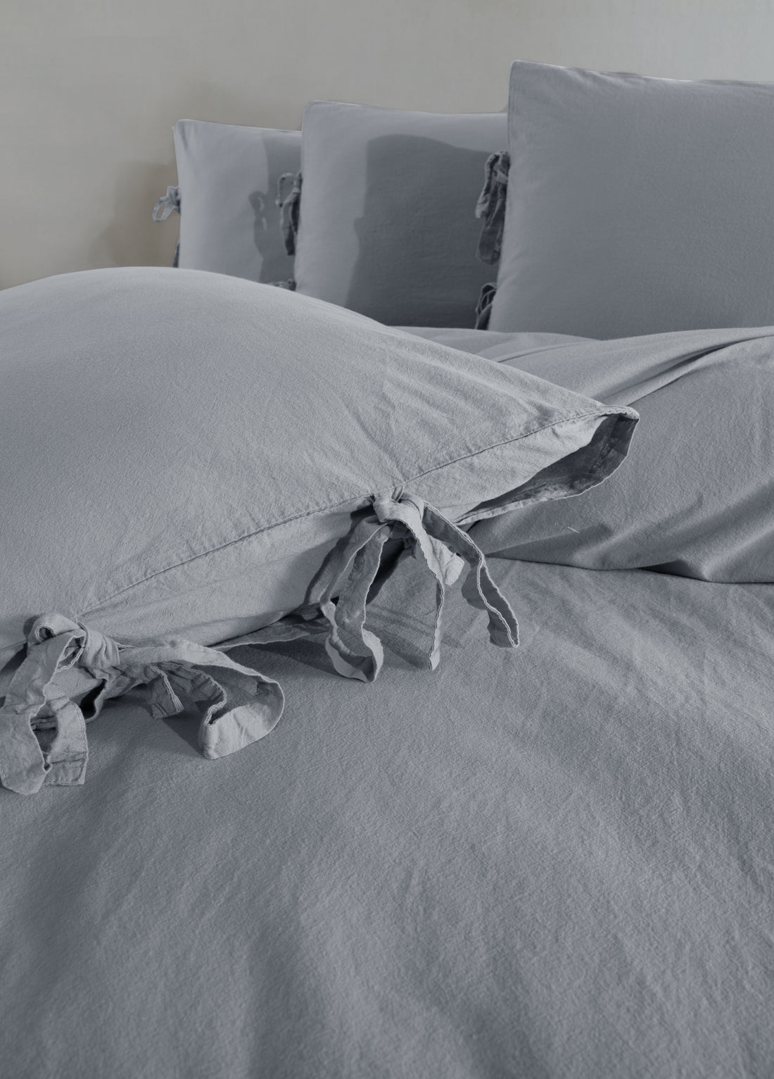 Garcia Parça Boyalı Nevresim Takımı - Antracıt