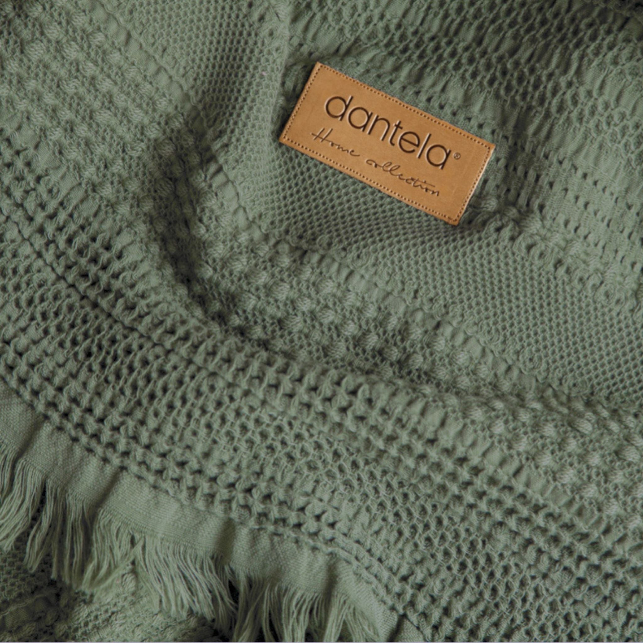 Strada Fitilli Desen Yatak Örtüsü - Haki