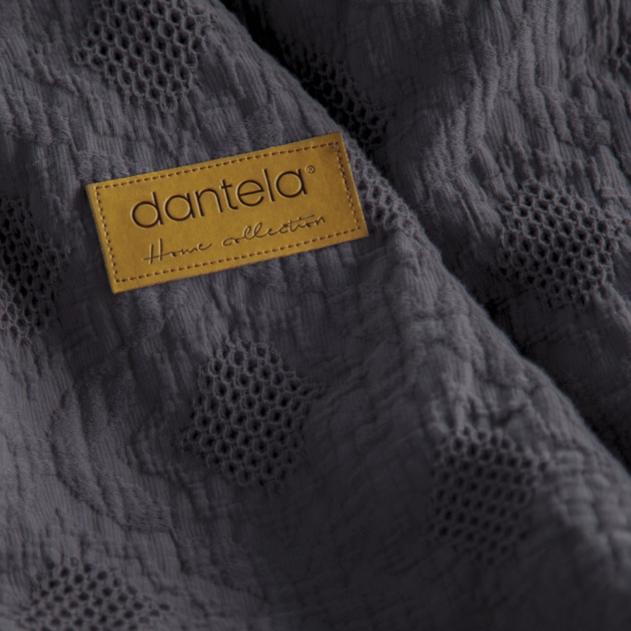 Notte Fitilli Yatak Örtüsü - Antrasit