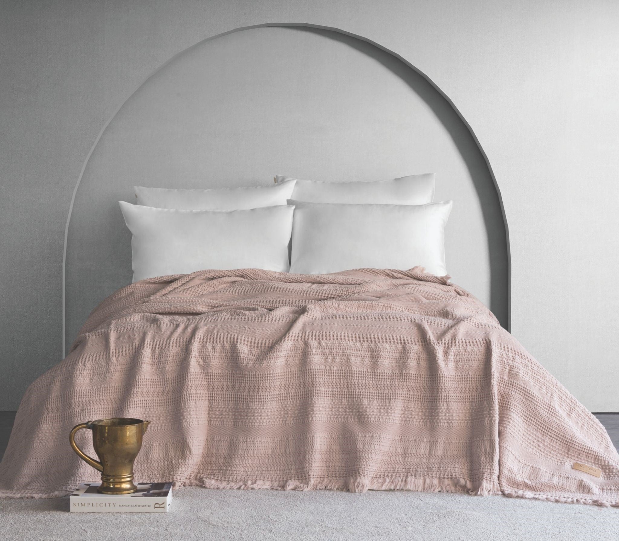 Strada Fitilli Yatak Örtüsü - Pudra