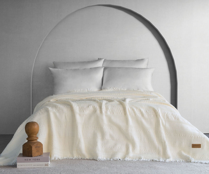 Strada Fitilli Yatak Örtüsü - Krem