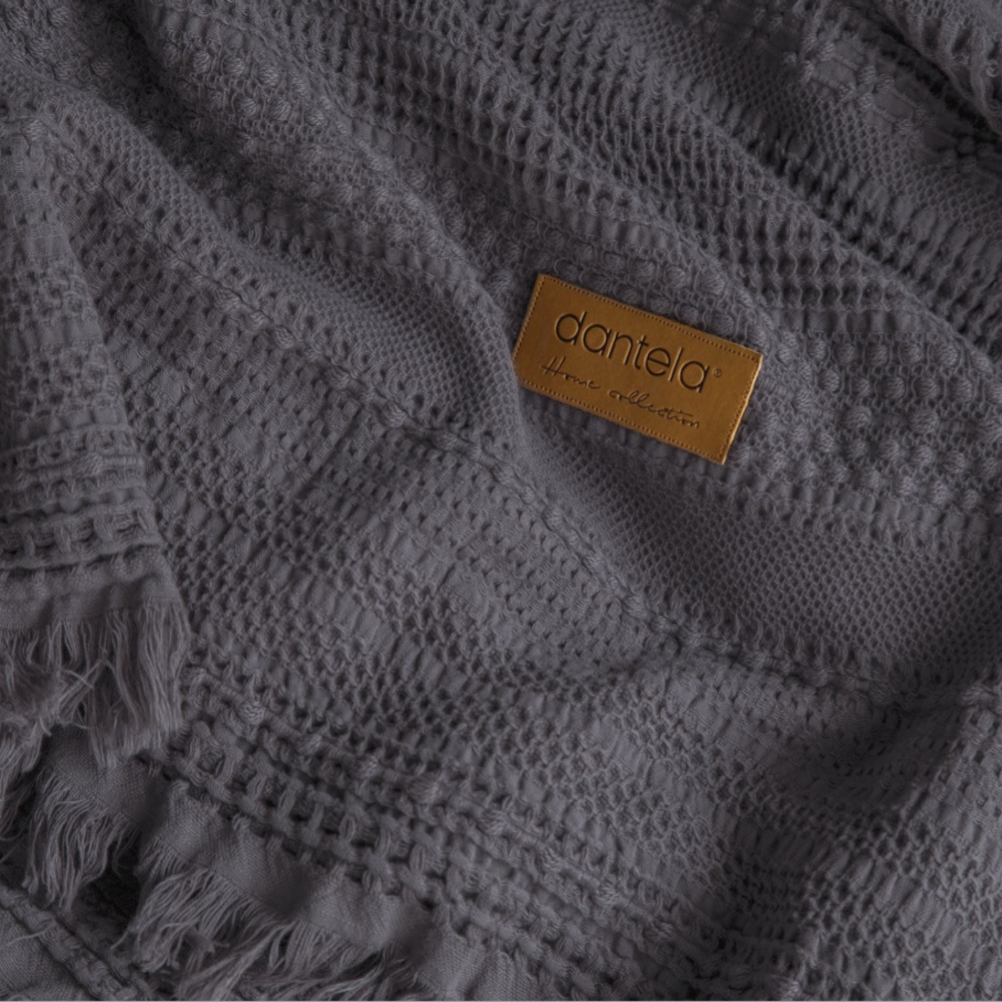 Strada Fitilli Yatak Örtüsü - Antrasit