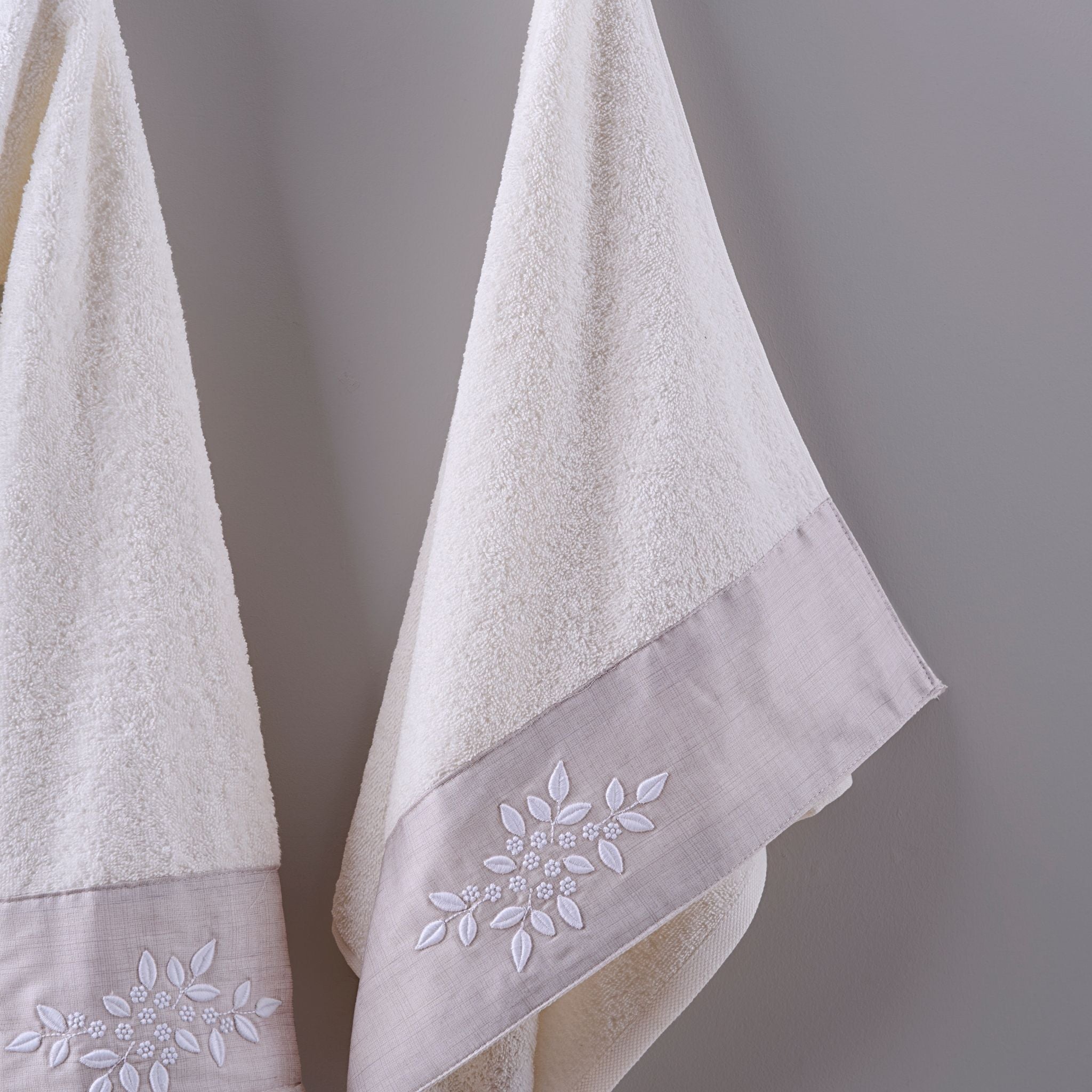 Sude Tek Kadın Pamuk Bornoz - Krem