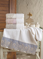 КОД-8060 ГИПЮРНОЕ ХЛОПКОВОЕ ПОЛОТЕНЦЕ 50 x 90 (4 ШТ. В НАБОРЕ)