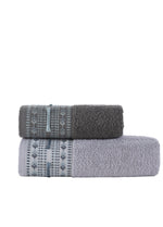 50X90 + 85X150 PAMUKLU JAKARLI HAVLU SETİ (2'Lİ) - Kod 8911