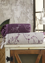 50X90 + 85X150 PAMUKLU JAKARLI HAVLU SETİ (2'Lİ)-Kod 8961