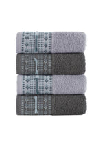 50x90 PAMUKLU JAKARLI HAVLU (4'LÜ) - Kod 8910