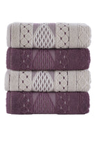 50x90 PAMUKLU JAKARLI HAVLU (4'LÜ) - Kod 8940