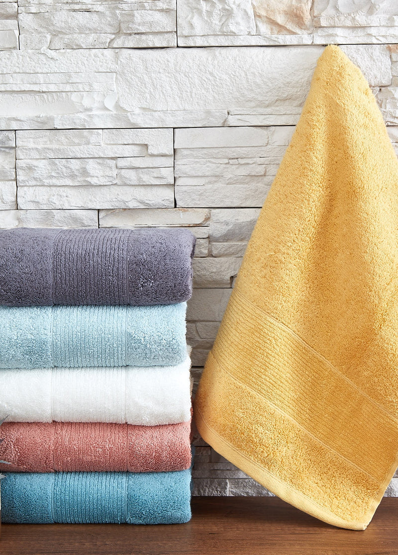 КОД-9080 НАБОР ПОЛОТЕНЦИЙ ИЗ ХЛОПКОВОГО ХЛОПКА 50X90 (6 ПРЕДМЕТОВ) - СМЕШАННЫЕ