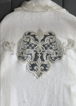 Carusel 6 Parça Bambu Aile Bornoz Seti -  Krem/Gri