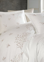 Комплект пододеяльников Century с вышивкой - кремовый