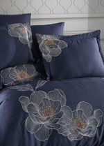 Calista Nakışlı Nevresim Takımı - Lacivert