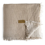 Camino Müslin 4 Katlı Yatak Örtüsü - Bej