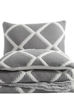 Garcia Çift Kişilik Baklava Dilim Yatak Örtüsü - Antracıt