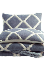 Garcia Çift Kişilik Baklava Dilim Yatak Örtüsü - Lacivert