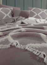 Комплект покрывала и пододеяльника Garcia Double пахлава - бежевый