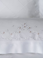 Cloud Nakışlı Pamuk Saten Çift Kişilik Nevresim Takımı