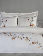 Felicita Nakışlı Pamuk Saten Nevresim Takımı - Beyaz