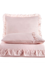 Allegra Fırfırlı Müslin Nevresim Takımı - Pudra