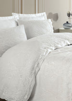 Свадебный комплект из хлопкового атласа Mira Bella - кремовый