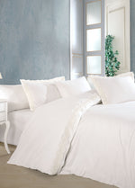 Комплект пододеяльников из атласного поплина Wendy - кремовый