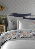 Hazan Nakışlı Nevresim Takımı - Gri