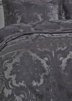 Armada Jakarlı Çift Kişilik Yatak Örtüsü - Antrasit